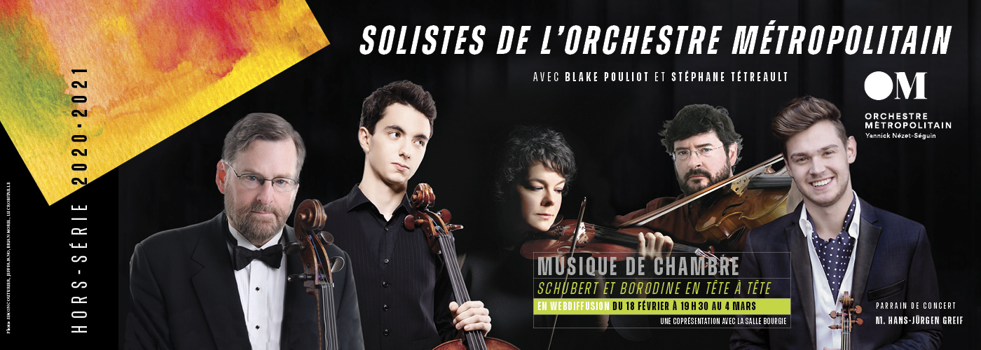 Des solistes de l'Orchestre Métropolitain en concert au Club musical de Québec