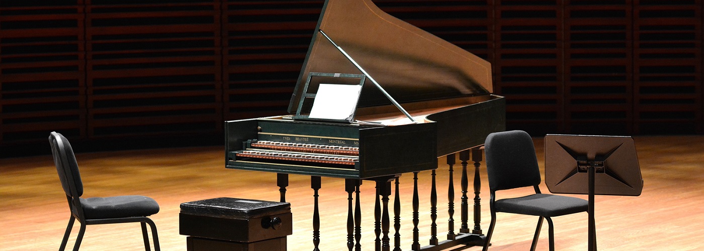 Le clavecin du Palais Montcalm est en attente des invités du Club musical de Québec.